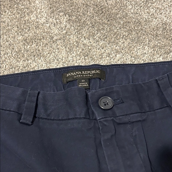 Banana Republic Navy Men's Flat Front Shorts - Picture 2 of 5